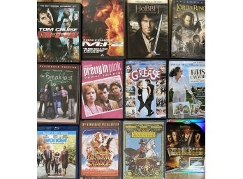 Lot Of DVD Including The Hobbit, The Breakfast Club, Tom Cruise And More