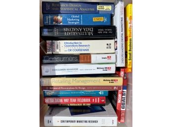 Lot Of Books Including Operations And Marketing Textbooks