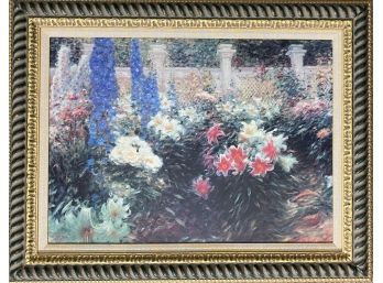 Large Floral Print In Beautiful Frame From The Bombay Company