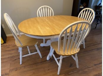 Wood Dining Table & 4 Chairs