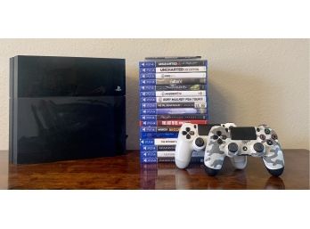 Playstation 4 With 19 Games And 2 Remotes Bundle