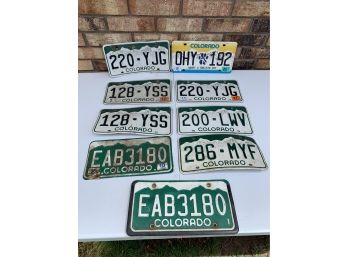 A Variety Of Colorado License Plates