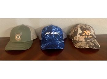 Lot Of 3 Hunting Caps