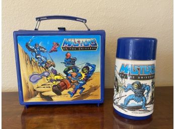Vintage Masters Of The Universe Lunch Box And Thermos - READ