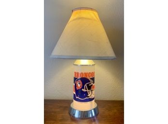 Vintage BNK Products Co. 1987 Denver Broncos Table Lamp
