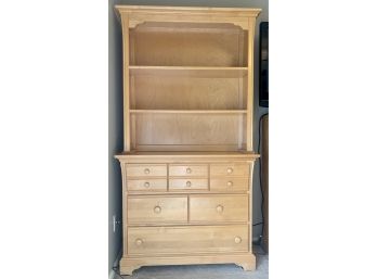 2 Pc. Wood Shelving Unit With Drawers