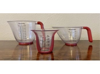 Lot Of 3 Kitchen Aid Measuring Cups