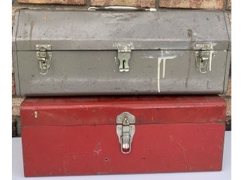 2 Metal Toolboxes With Contents