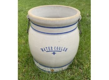 Vintage Blue And White Western Stonewear Vase