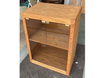 Wooden Two Cabinet With Glass Doors