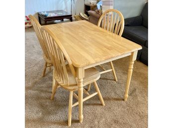 Wooden Table And Matching Chairs (5 Pcs.)