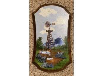 Am Stroud 1994 Windmill Painted Plaque