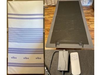 Adjustable Twin Sized Bed Frame With Like New Vibe Memory Foam Mattress
