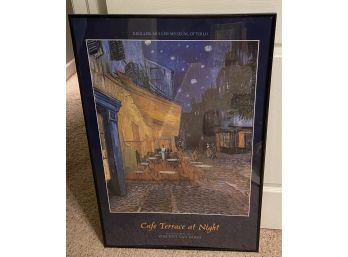 'Cafe Terrace At Night' Poster