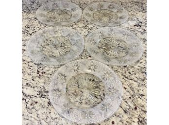 Pretty Glass Starburst Plates