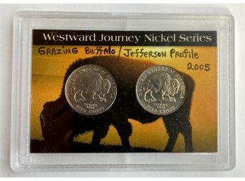 Westward Journey Nickel Series Grazing Buffalo Jefferson Profile 2005