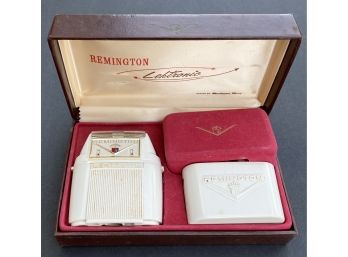 Vintage Remington Lektronic Shaver In Case
