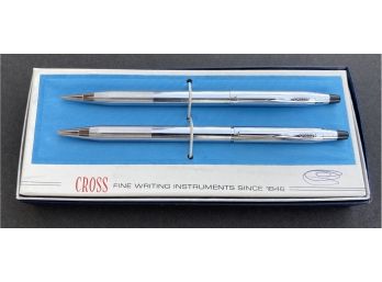Two Vintage Cross Pens In Original Box
