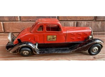 Vintage Mechanical 'fire Chief' Toy Car