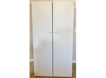 White Particle Board Cabinet