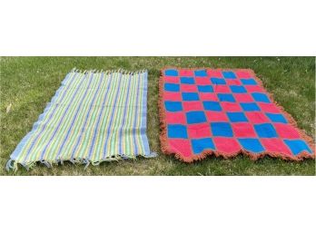 Two Hand Crocheted Blankets