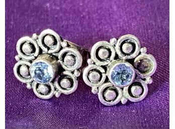 Small 925 Flower Earrings