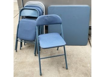 Folding Table And Folding Chairs