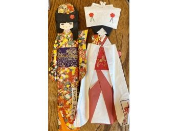 Two Japanese Paper Dolls