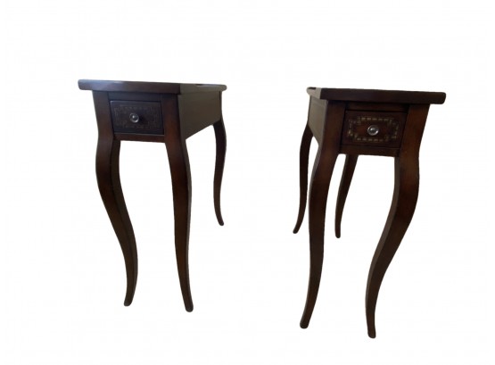 2 SEVEN SEAS END TABLES BY HOOKER FURNITURE
