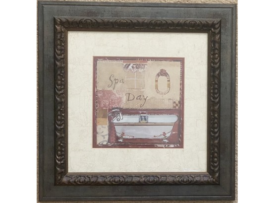Framed & Matted Spa Day Print