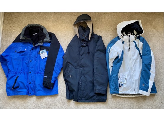 Grouping Of Ski Jackets And Fleece Lined Jacket