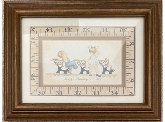 Tiny Limited Edition Peggy Dickey Teacher's Pet With Ruler Frame