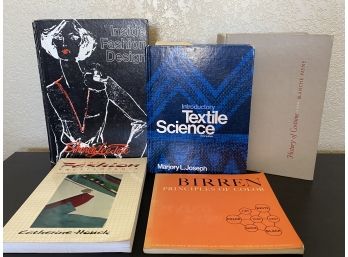A Nice Grouping Of Vintage Fashion And Textile Design Books