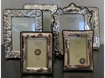 A Nice Grouping Of Vintage Godinger Silver Picture Frames In Various Sizes