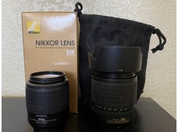 Two Nikkon Nikkor Zoom Lenses From 55-200mm And 18-135mm