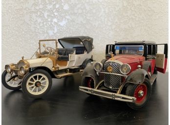 A Pair Of Two Franklin Mint Replica Precision Model Cars Including 1912 Packard Victoria & 1935 Mercedes