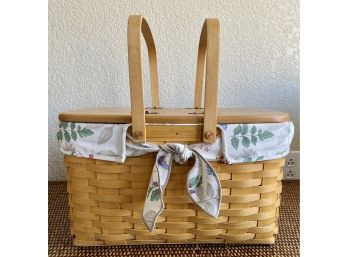 Longaberger Picnic Basket And Accessories