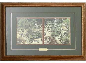 Bev Doolittle 'The Forest Has Eyes' Print With Plaque Double Matted And Framed