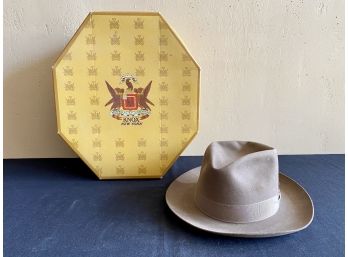 Vintage Borsalino Bologna Brown Felted Hat