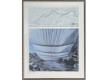 Signed Christo 1993 Over The River Project For Salida, CO