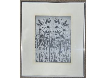 Framed Signed Print Of Daisies