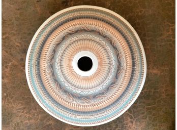 Ella Morgan Navajo Exceptionally Detailed Flat Disc Pottery Vase