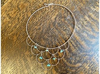Choker With 6 Small Turquoise Chunks