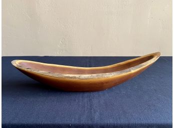 Peter Petrochko 1991 Carved Osage Elongated Bowl
