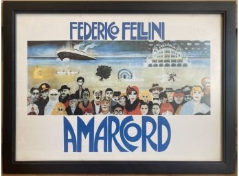 A Vintage Frederico Fellini Amarcord Cinema Poster