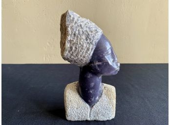 Stone Carved African Woman Sculpture