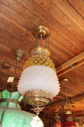 BRASS FRAME HALL LIGHT