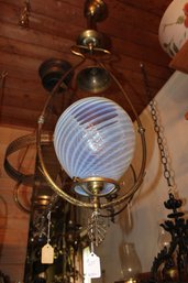 LOT OF HANGING HALL LAMPS