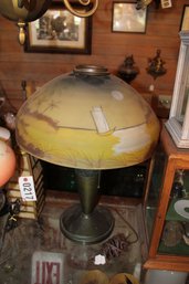 REVERSE PAINTED TABLE LAMP