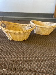 2 New Wicker Laundry Baskets
